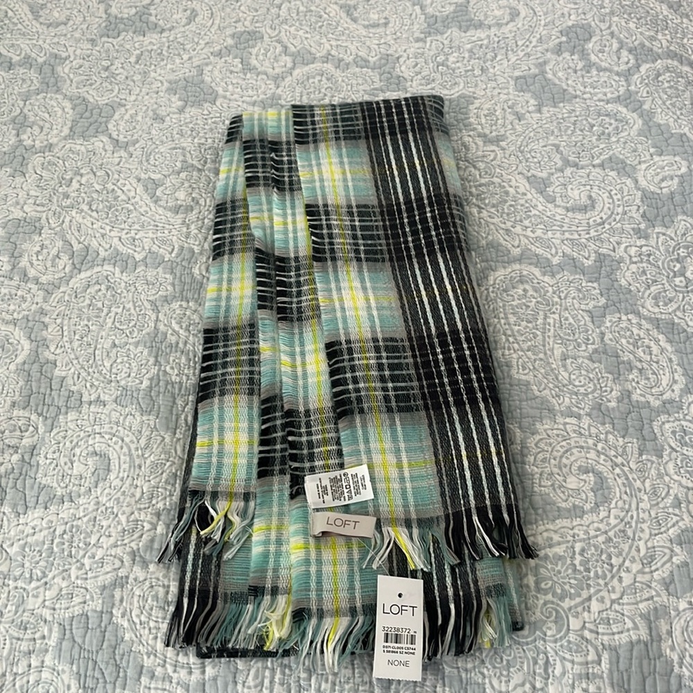 NWT Loft Plaid Scarf/Wrap